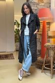 Darling Knit Trench Graphite
